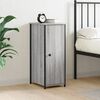 vidaXL Bedside Cabinet Grey Sonoma 32x42x80 cm Engineered Wood