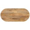 vidaXL Table Top 80x40x3.8 cm Oval Solid Wood Mango