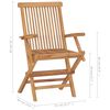 vidaXL Garden Chairs 8 pcs Solid Teak Wood