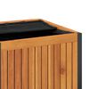 vidaXL Outdoor Cushion Box 110x45x42/53 cm Solid Wood Acacia and Steel