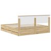 vidaXL Bed Frame with Drawer Sonoma Oak 180 x 200 cm Engineer Wood