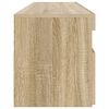 vidaXL TV Cabinet with LED Lights Sonoma Oak 90x35x40 cm
