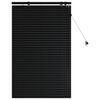 vidaXL Venetian Blind Black 85 x 130 cm 35 mm Solid Paulownia Wood