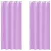 vidaXL Blackout Curtains with Rings 2 pcs Purple 225 x 140 cm