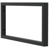 vidaXL Shelf Brackets for Washbasin 2 pcs Black Rectangular Steel