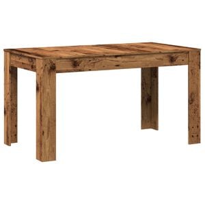 vidaXL Dining Table Old Wood 140x74.5x76 cm Engineered Wood