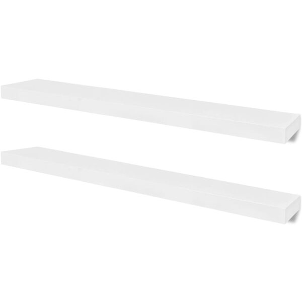 vidaXL Wall Shelves 4 pcs White 100 cm
