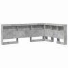 vidaXL Storage Headboard Concrete Grey Engineered Wood