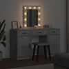 vidaXL Dressing Table with Door Grey 50 x 41 x 135 cm Engineered Wood