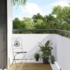 vidaXL Balcony Screen White 500x80 cm Poly Rattan