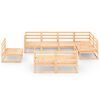 vidaXL 8 Piece Garden Lounge Set Solid Pinewood
