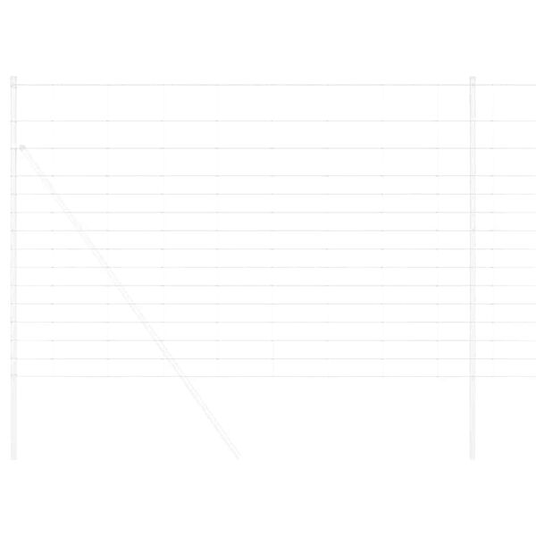 vidaXL Field Fence Silver 25 x 1.6 m Galvanised steel