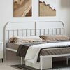 vidaXL Metal Replace Headboard White 193 cm