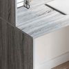 vidaXL Desk with Shelf Grey Sonoma 102 x 50 x 124 cm Engineered Wood