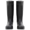 vidaXL Rain Boots Black Size 44 PVC
