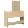 vidaXL Dressing Table with LED Sonoma Oak 100x40x130 cm