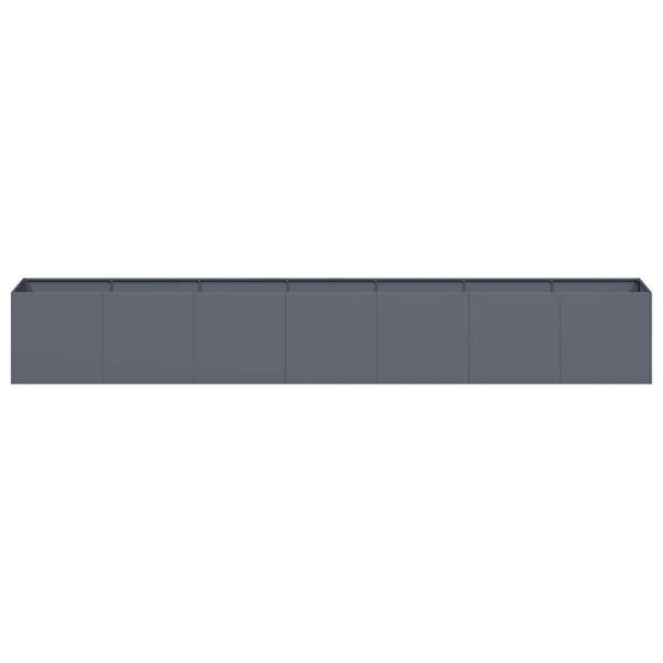 vidaXL Planter Anthracite 280x40x40 cm Cold-rolled Steel