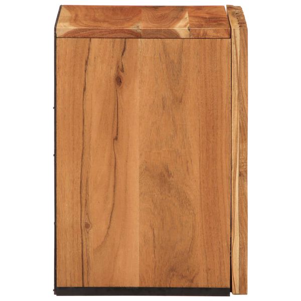 vidaXL Bathroom Wall Cabinet 38x34x48 cm Solid Wood Acacia