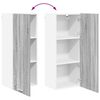vidaXL Hanging Cabinet with Storage Riga Grey Sonoma 40 x 31 x 100 cm