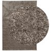 vidaXL Rug ISTAN High Pile Shiny Look Grey 160x230 cm