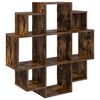 vidaXL Wall Shelf Smoked Oak 90 x 25 x 90 cm Engineered Wood