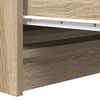 vidaXL Sideboard Sonoma Oak 37.5x35x76 cm Engineered Wood