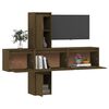 vidaXL TV Cabinets 5 pcs Honey Brown Solid Wood Pine
