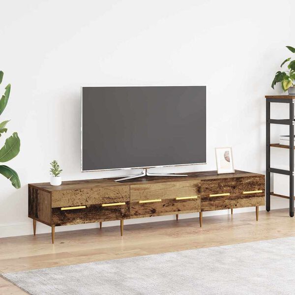 vidaXL TV Cabinet Old Wood 150 x 36 x 30 cm Engineered Wood