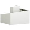 vidaXL Garden Planter White 60 x 60 x 50 cm Cold-rolled Steel