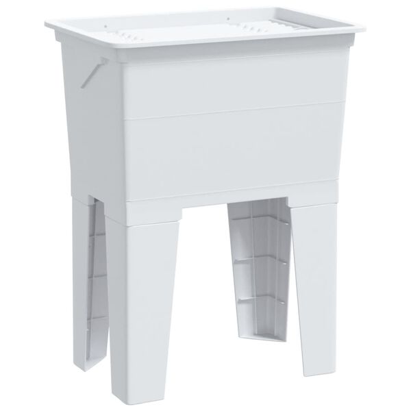 vidaXL Laundry Tub White 59x41x75 cm Resin