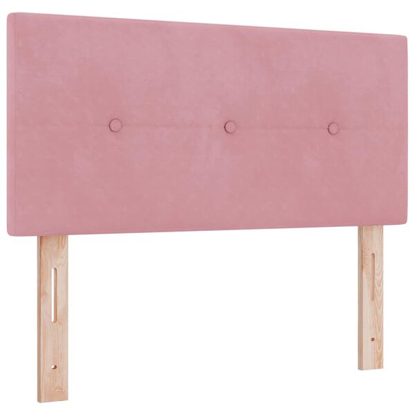 vidaXL Headboard with Headboard Pink 80 cm Faux Leather