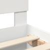 vidaXL Bed Frame with Headboard White 150 x 200 cm Engineered Wood