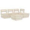 vidaXL 5 Piece Garden Pallet Lounge Set Impregnated Spruce Wood