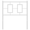 vidaXL Metal Replace Headboard White 80 cm