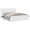 vidaXL Bed Frame with Headboard White 180 x 200 cm Solid Pine Wood