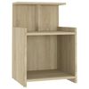 vidaXL Bed Cabinet Sonoma Oak 40x35x60 cm Engineered Wood