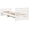 vidaXL Bed Frame with Headboard White 80 x 200 cm Engineered Wood