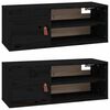 vidaXL Wall Cabinets 2 pcs Black 80x30x30 cm Solid Wood Pine