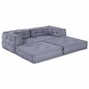 vidaXL Modular Sofa 2 pcs Grey 140 x 70 x 56 cm Fabric