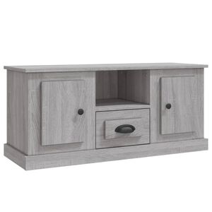 vidaXL TV Cabinet Grey Sonoma 100x35,5x45 cm Engineered Wood