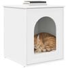 vidaXL Cat House White 53 x 52 x 62 cm Engineered Wood