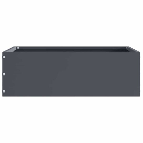 vidaXL Lawn Edging 6 pcs Anthracite 40 x 40 x 13 cm Steel