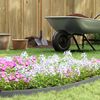vidaXL Lawn Edgings Grey 5000 x 4 x 5 cm Plastic