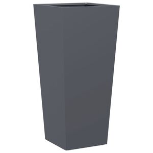 vidaXL Garden Planter Anthracite 35x35x75 cm Steel