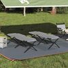 vidaXL Folding Camping Bed 2 pcs Grey 193 x 69 x 45 cm Oxford fabric