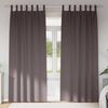 vidaXL Blackout Curtains with Rings 2 pcs Dark Brown 225 x 140 cm