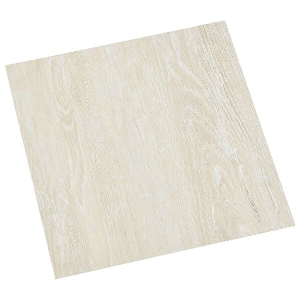 vidaXL Flooring Planks 55 pcs Cream 5.11 m&sup2; PVC