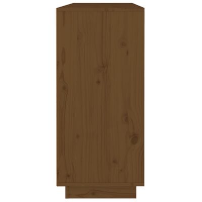 vidaXL Sideboard Honey Brown 110x34x75 cm Solid Wood Pine