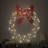 vidaXL Wreath with 80 LEDs Multicolour 92 x 92 x 9.5 cm Acrylic