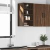 vidaXL Hanging Cabinet Riga Brown Oak 30x29.5x60 cm Engineered Wood